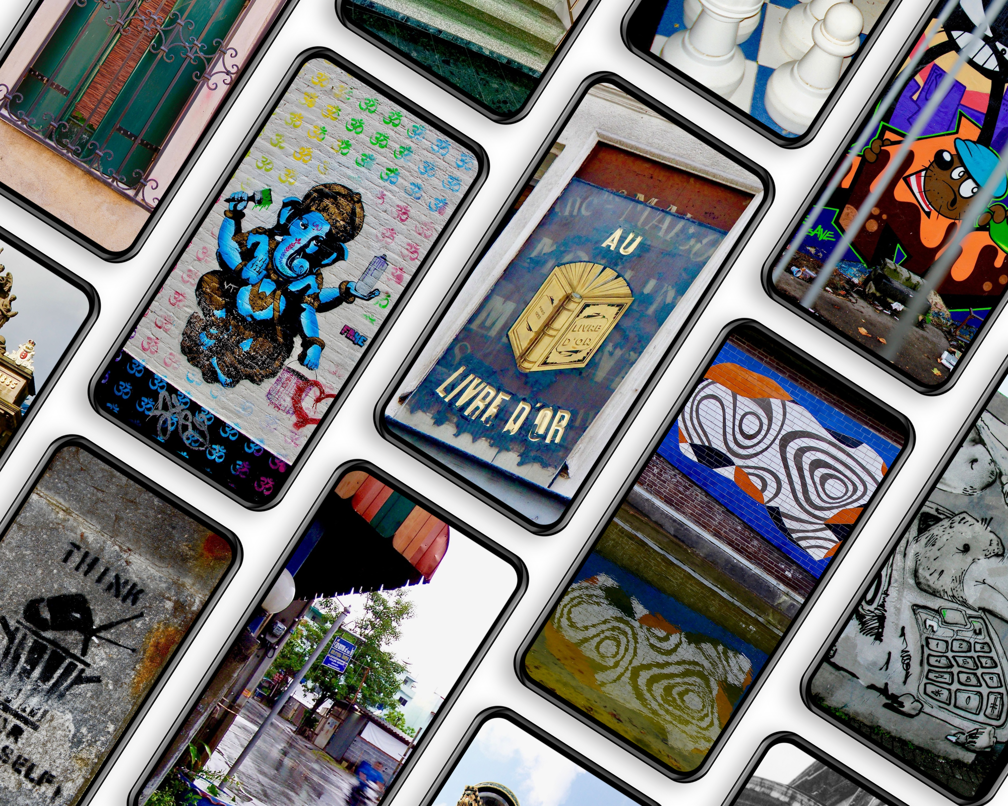22 Travel Street Art Phone Wallpapers