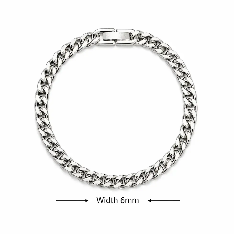 Thumbnail: Stainless Steel Braided Double Row Front and Rear Fish Scale Alloy Magnetic