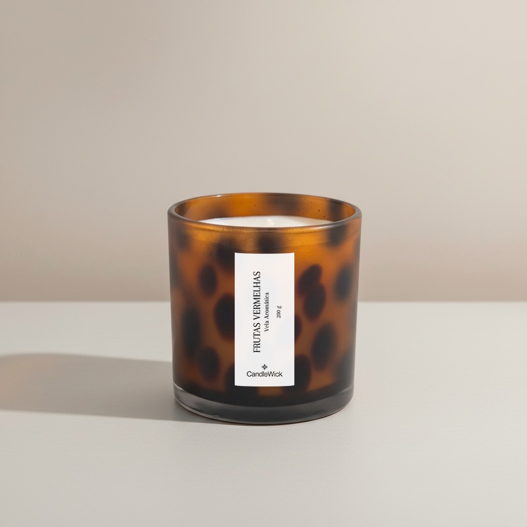 Vela Animal Print - Frutas Vermelhas