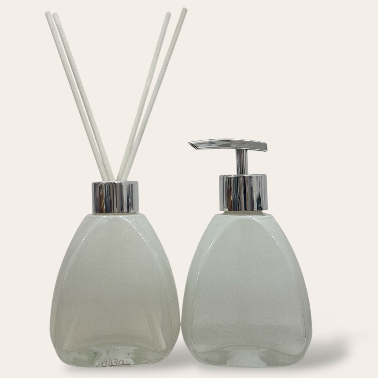 Kit Toilette Toscana 250ml Branco / Prata