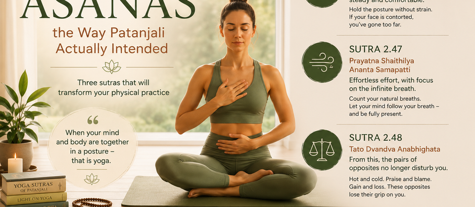 How to Do Asanas the Way Patanjali Actually Intended