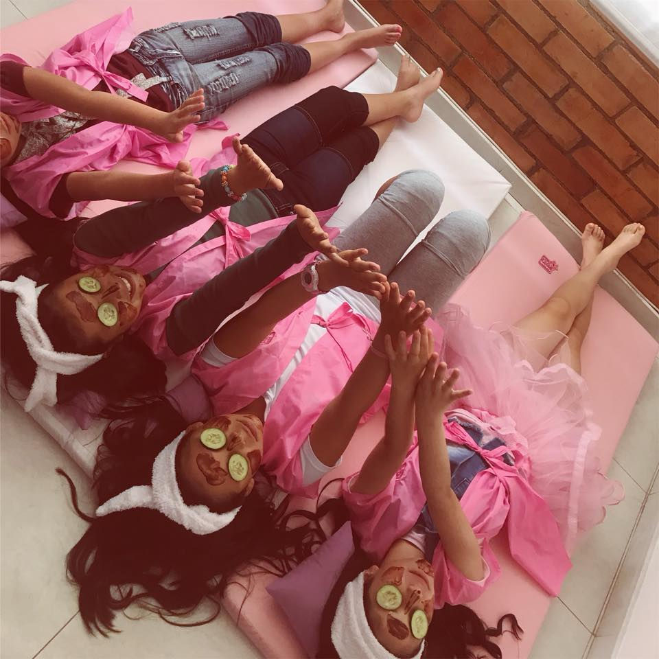 Girls spa party