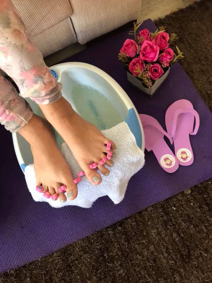 Girls spa party