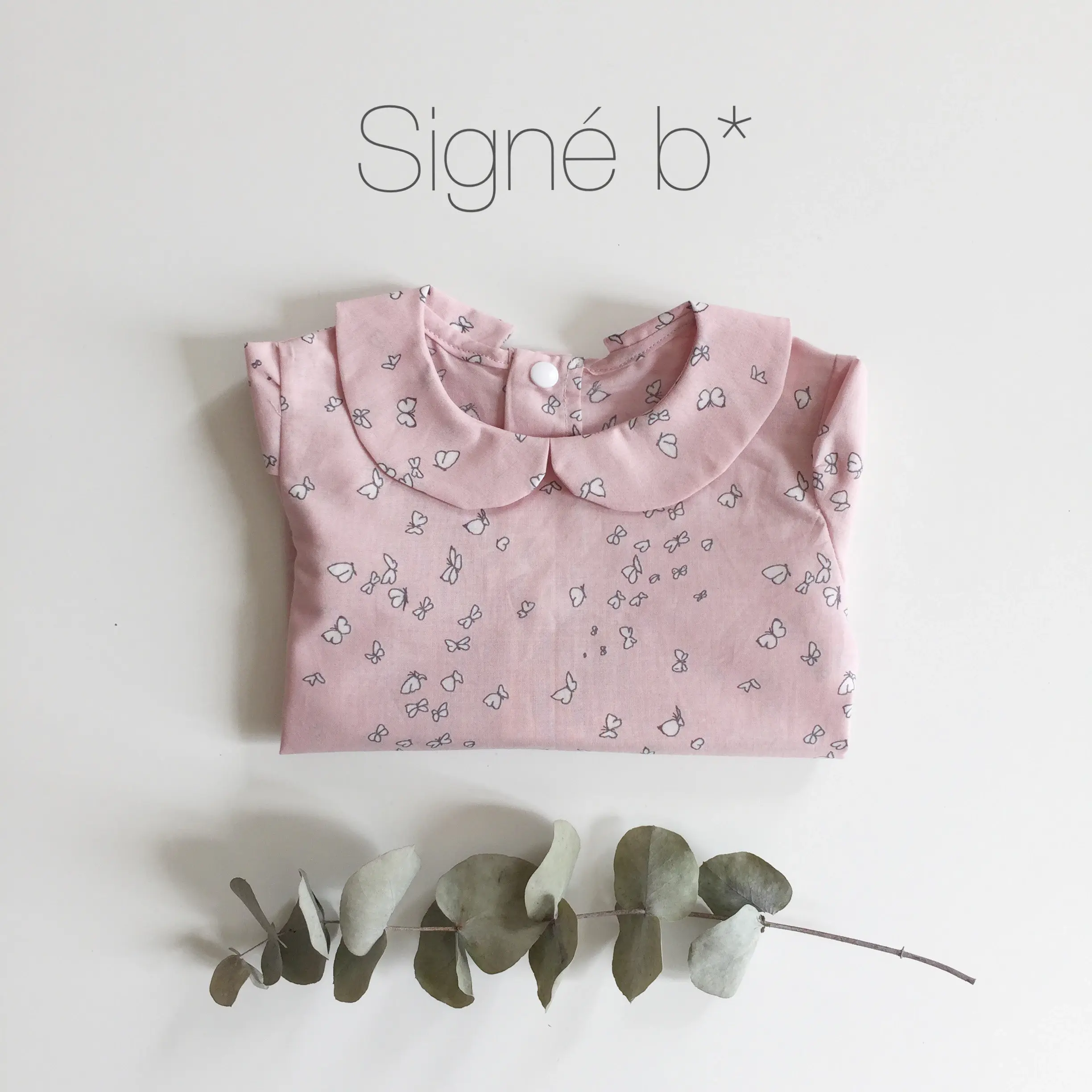 Brassière Ambre col rond papillons