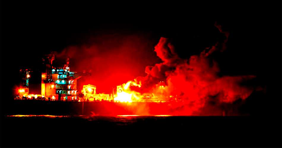 "Incendiários no mar Vermelho"