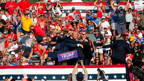 "Trump: um tiro em várias direções"