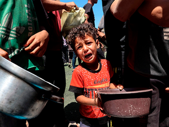 "Crianças em Gaza estão sendo mortas pela fome extrema imposta por EUA e Israel"