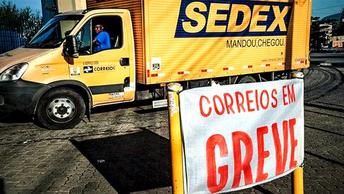 Greve nos Correios contra a privatização e a retirada de direitos