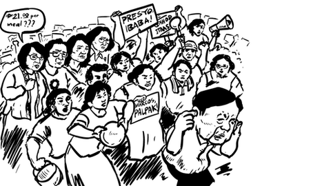 "Levantar-se contra a opressão e as dificuldades de vida nas Filipinas"