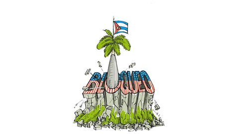 "O genocídio do governo dos Estados Unidos contra o povo de Cuba"