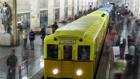 "A construção do Metrô de Moscou"