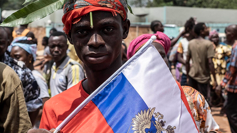 "Em que lugar da África fica a Rússia?"