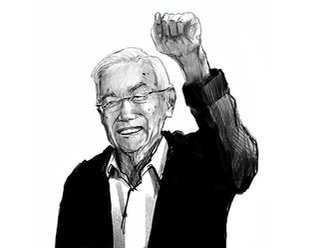 "Honrar e defender o legado de Ka Louie Jalandoni: bastião da paz, revolucionário!"