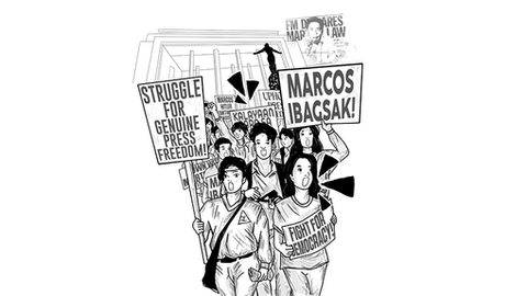 "A luta da juventude filipina pelos direitos democráticos durante a Lei Marcial"