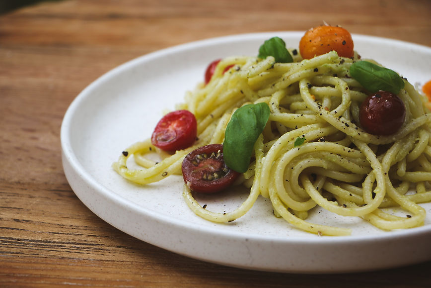 The New Zealand Butter Basil and Garlic Butter on Pasta, flavoured Butter