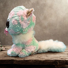 Side view of the restored cat.