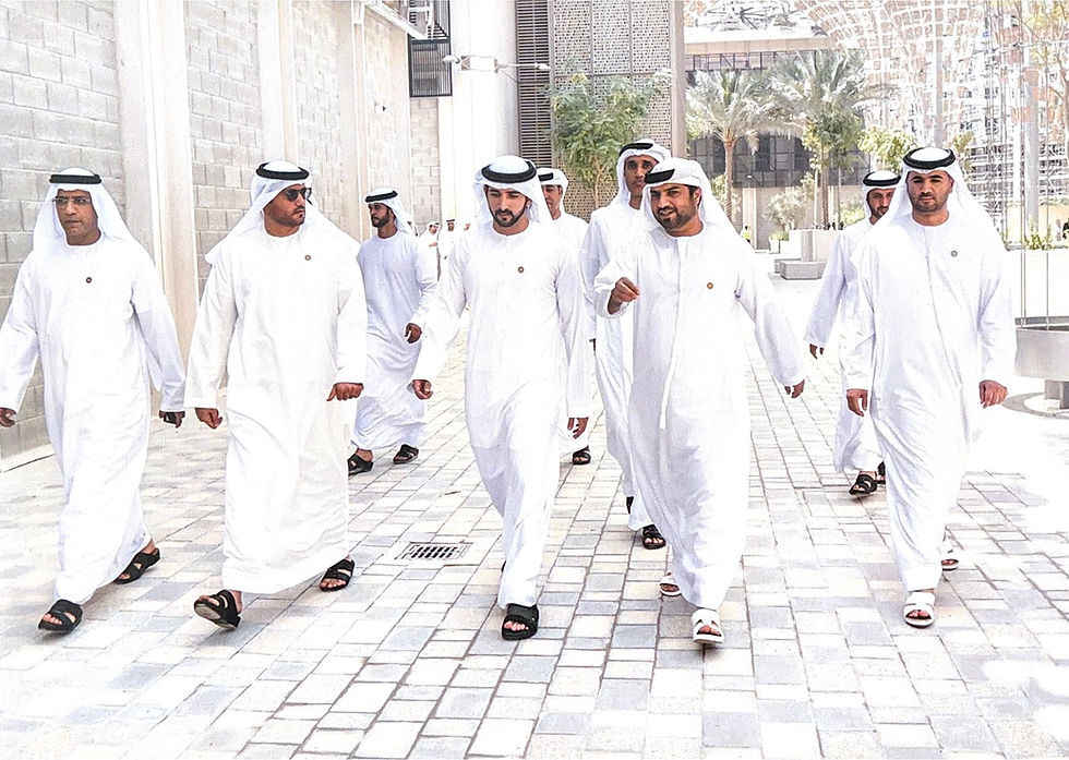 HH Sheikh Hamdan bin Mohammed bin Rashid AlMaktoum with Major General Jamal AlJallaf