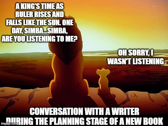 Simba writing meme writer author memes