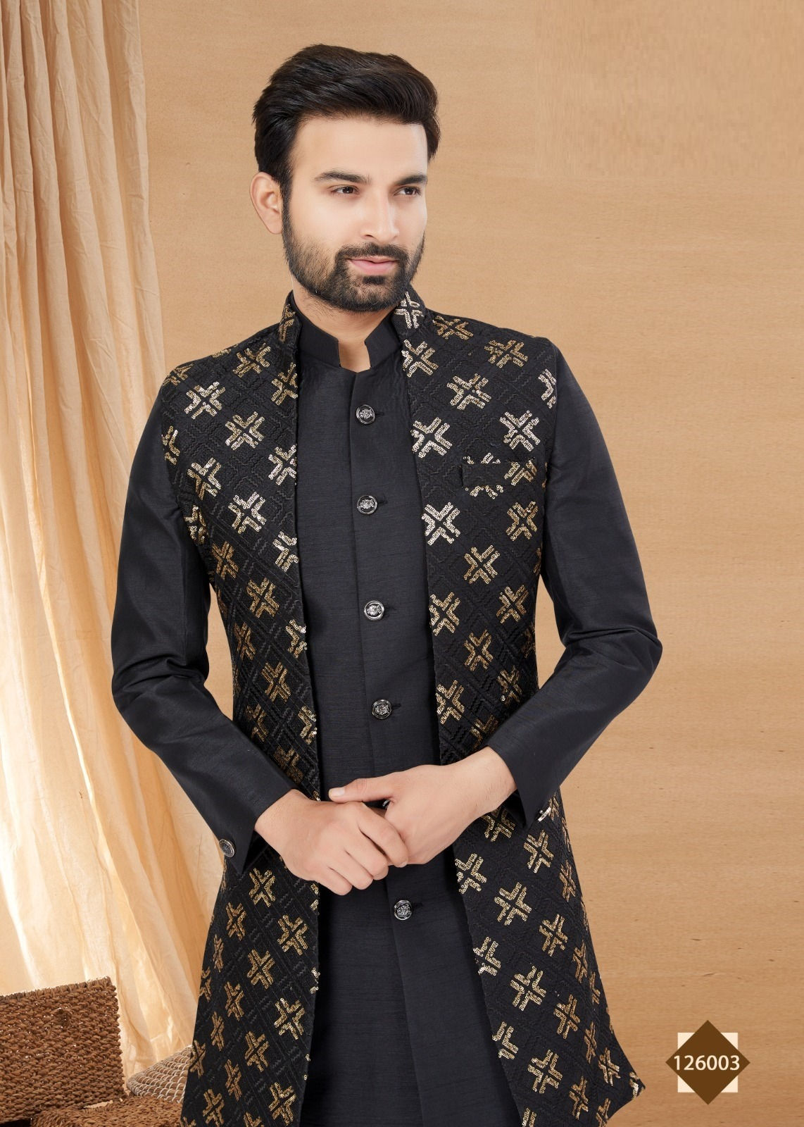 Men's Sherwani with Kurta Pajama