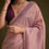 Thumbnail: Purple Tissue Sequins Saree With Contrast Blouse