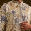 Thumbnail: Cream Blue Silk Floral Printed Kurta Set