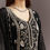 Thumbnail: Black Cutdana And Sequins Kurta With Chinon Sharara And Dupatta