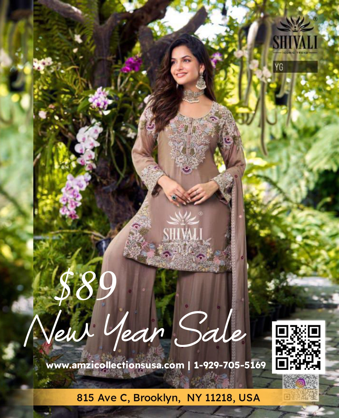 Shivali designer Palazzo set in new york