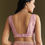 Thumbnail: Lavender Tissue Saree With Moti And Cutdana Embroidery And Scallop Border