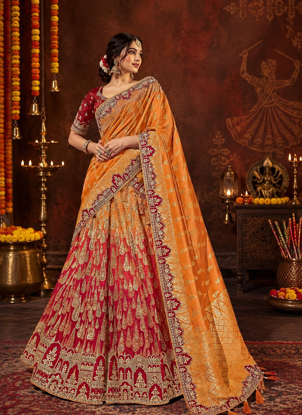 Thumbnail: Embroidered Lehenga Choli