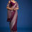 Thumbnail: Purple Dola Silk Saree With Zari Woven Floral And Geometric Patterns