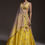 Thumbnail: Yellow Lehenga Choli In Raw Silk With Resham, Cut Dana