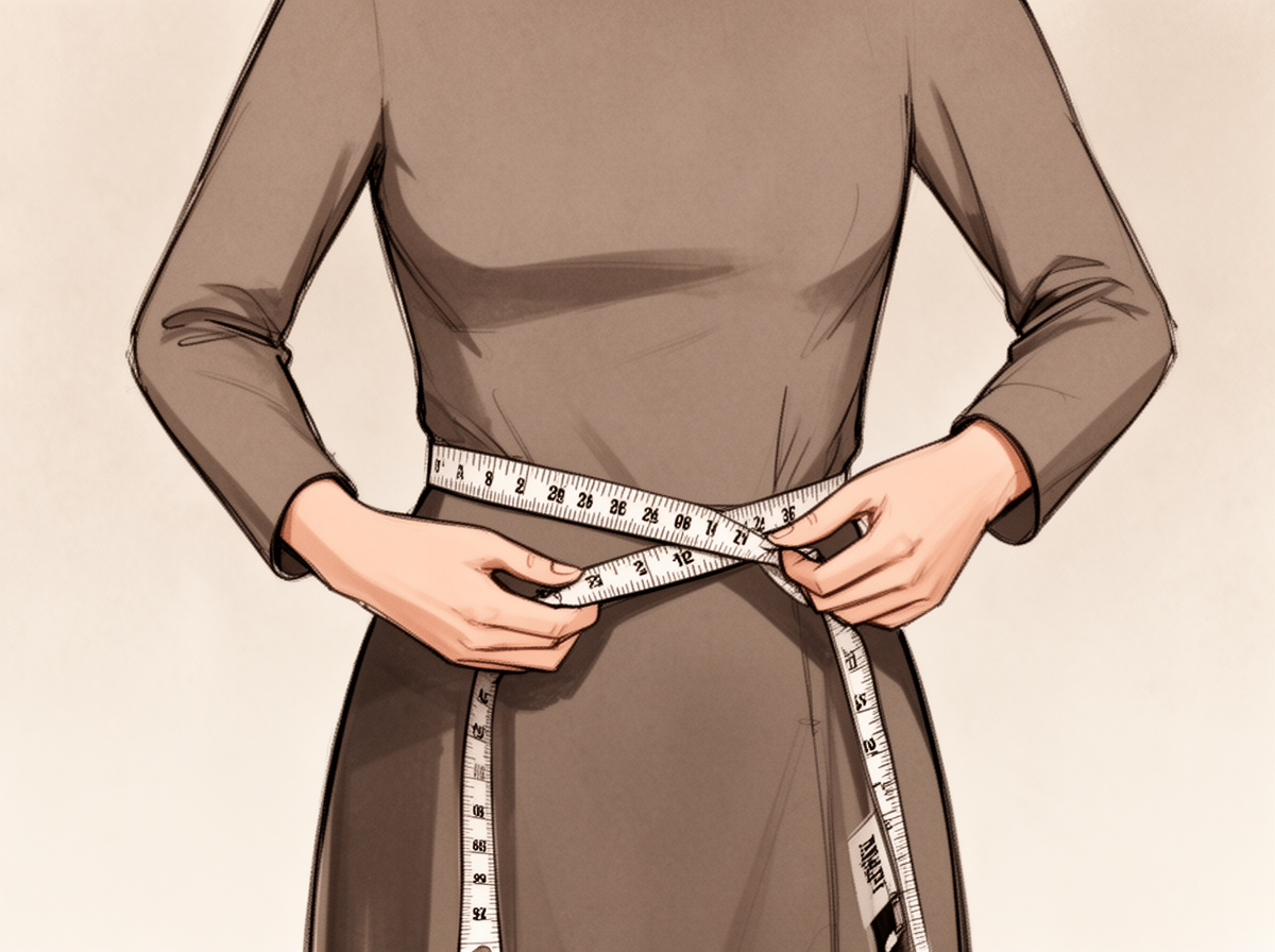 How to measure waist and hips for clothing size
