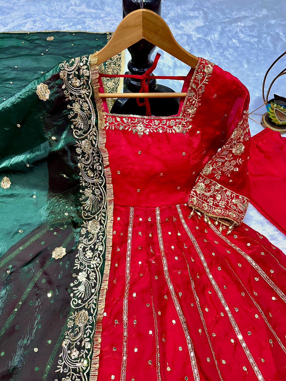 Thumbnail: FENDY/LAVA/SHEESHA SILK GOWN OUTFIT 