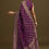 Thumbnail: Purple Embroidered Saree With Zardosi And Cutdana Work