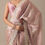 Thumbnail: Pink Satin Saree With Belt And Unstitched Blouse Piece