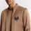 Thumbnail: Brown Satin Jacket Kurta Set With Metal Accents