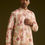 Thumbnail: Off White Silk Kurta Set With Warm Coloured Nature Motifs