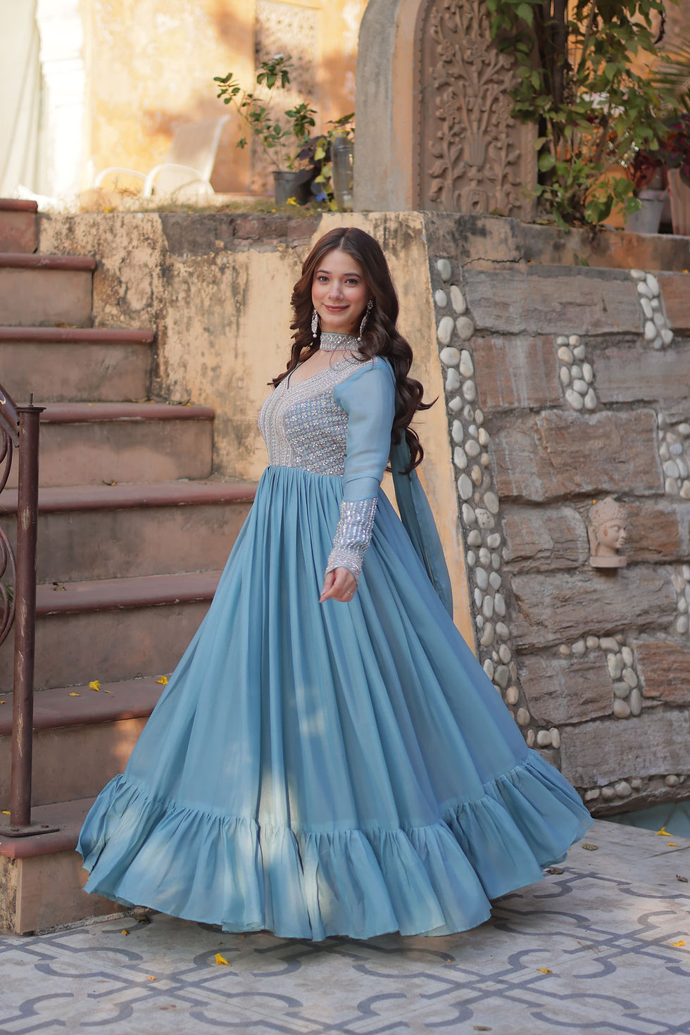 Thumbnail: GOWN AND DUPPTA 
