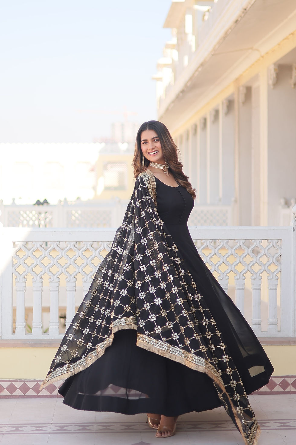 Thumbnail: GOWN AND DUPPTA 