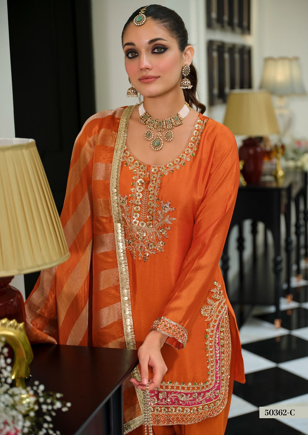Thumbnail: Chinnon Salwar Kameez Set