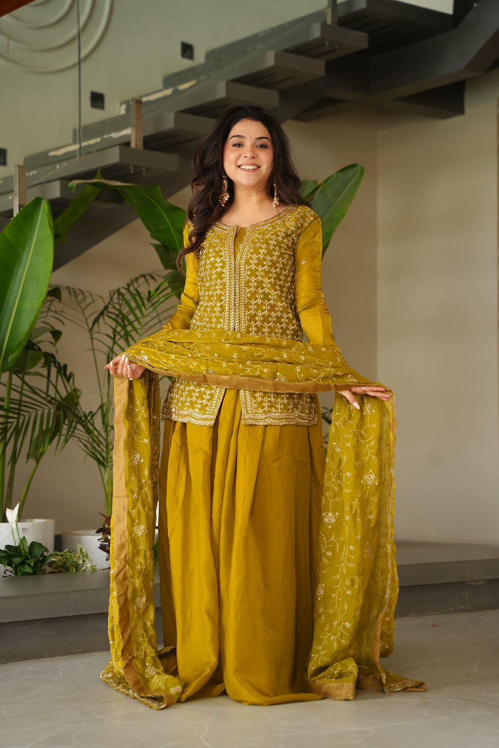 Thumbnail: FENDY/LAVA/SHEESHA SILK SHARARAH OUTFIT 
