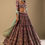 Thumbnail: Persian Red Lehenga Puff Sleeves Choli With Multi Colored Hand Embroidered