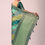 Thumbnail: Green Silk Rangkat Saree With Bandhani Detail