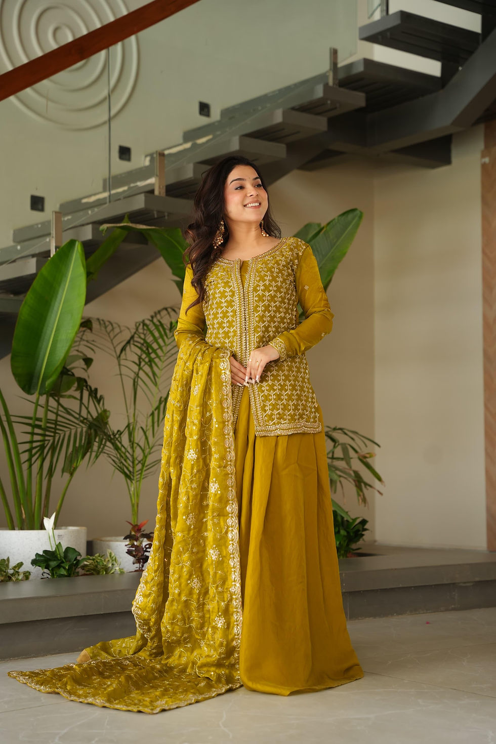 Thumbnail: FENDY/LAVA/SHEESHA SILK SHARARAH OUTFIT 