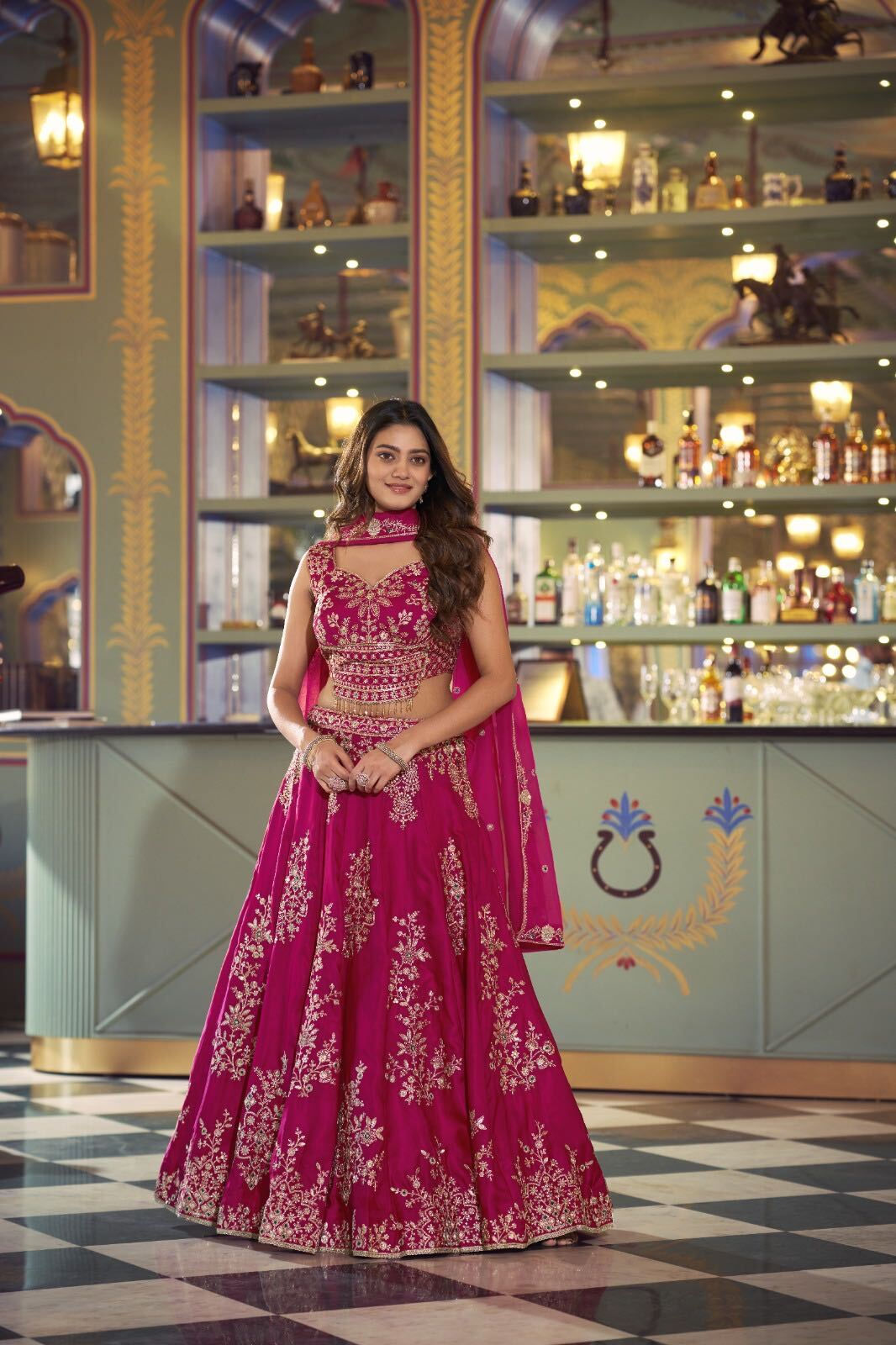 Naysha Magenta Indian Lehenga Choli for Women in USA