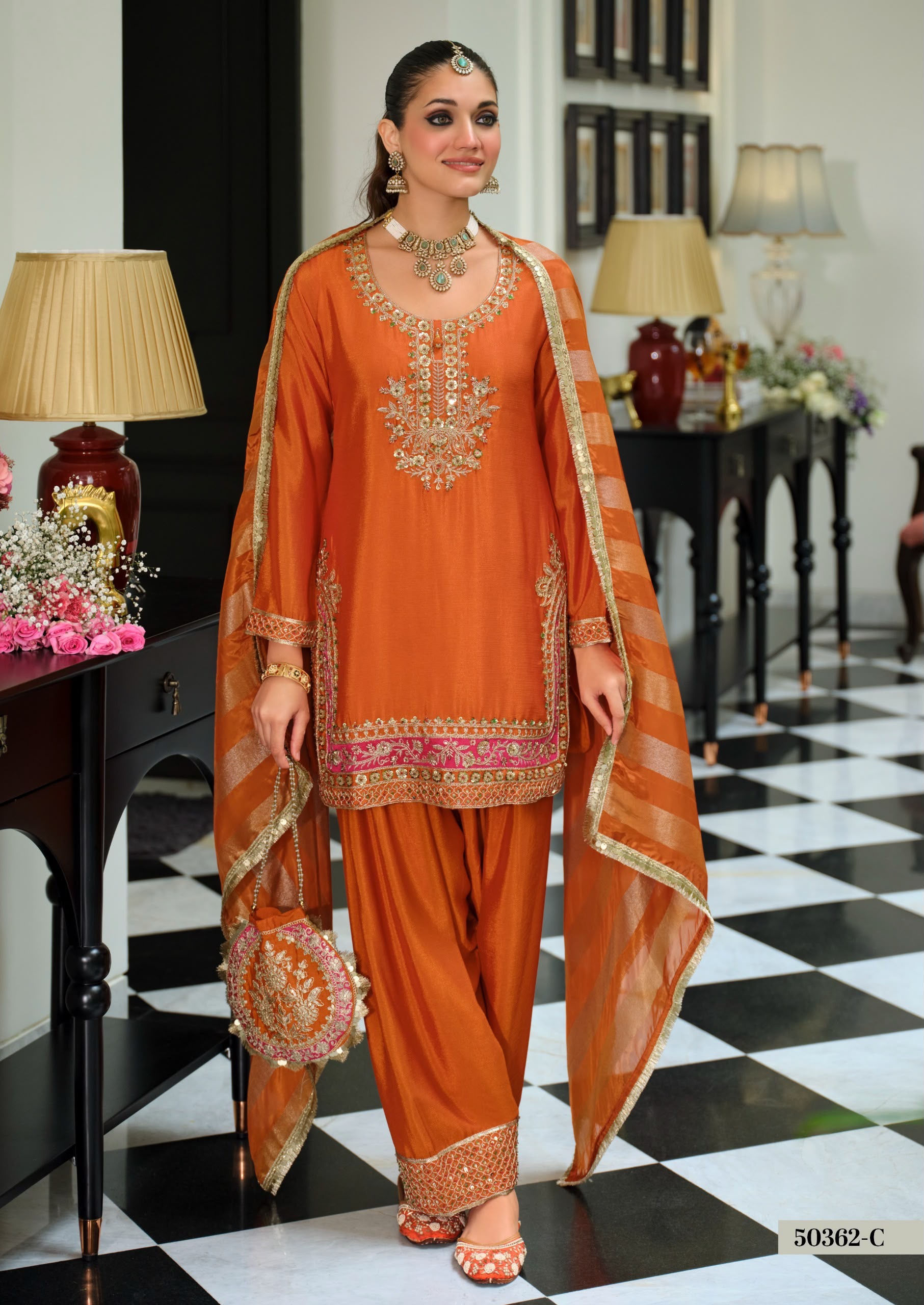 Chinnon Salwar Kameez Set