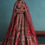 Thumbnail: Tomato Red Embroidered 12 Kali Bridal Lehenga In Raw Silk