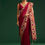 Thumbnail: Maroon Georgette Saree With Zari And Multicolour Thread Accents