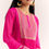 Thumbnail: Pink Zari Neckline Chinon Anarkali Suit With Dupatta