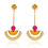 Thumbnail: Pendulum Phulkari Earrings - BBZ121